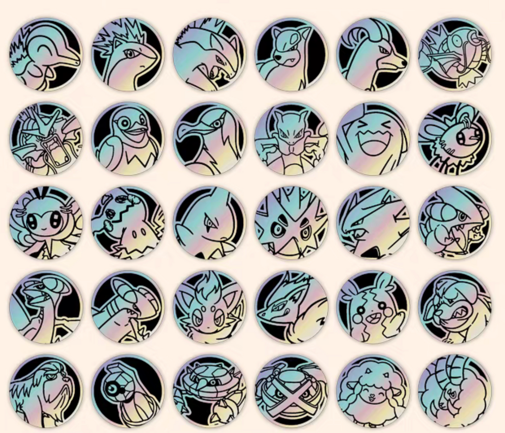 Pokemon Destined Rivals Coin Set Chinese