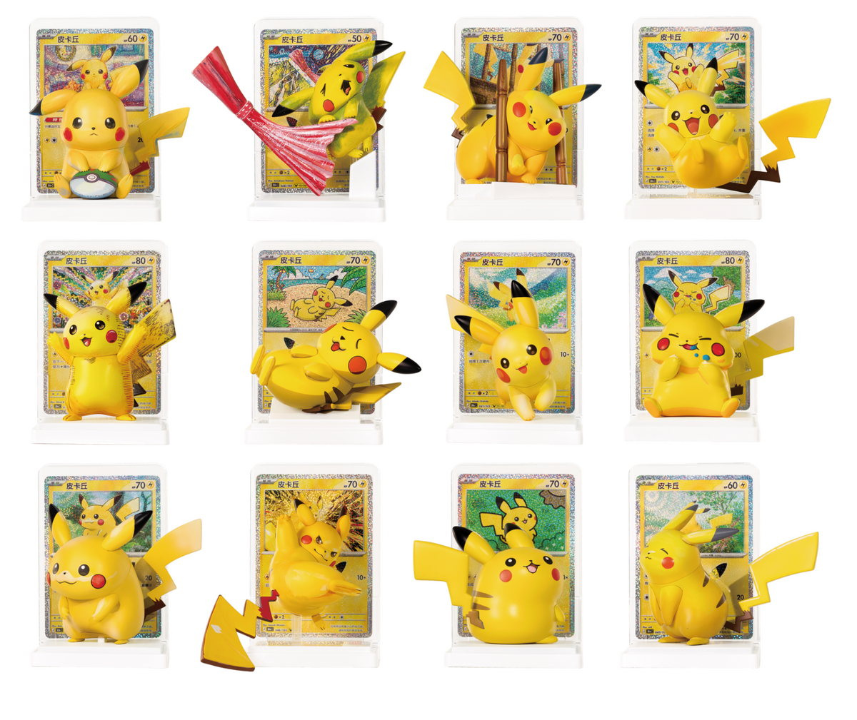 【INDIA READY STOCK】Pokémon TCG Simplified Chinese 30th Anniversary Pikachu Figure Collection Set