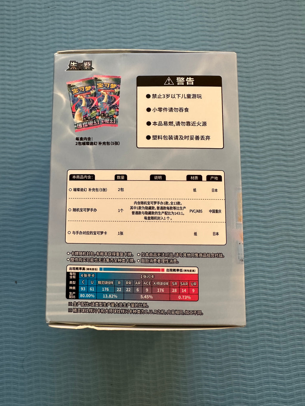 Pokémon TCG Simplified Chinese Water Ecology Figure Gift Set