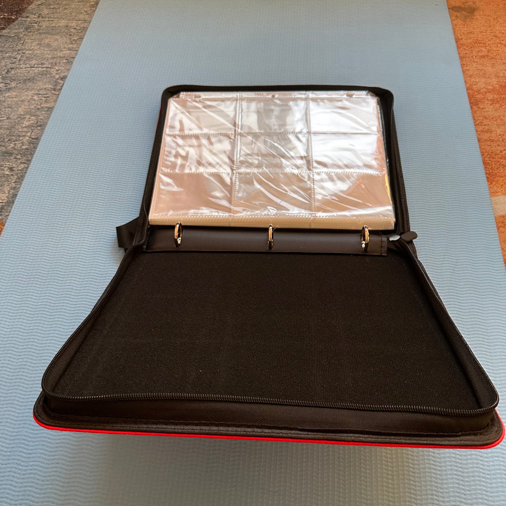 Premium Zipper Trading Card Binder – 9 Pocket Side Loading Album for Pokémon & TCG Cards