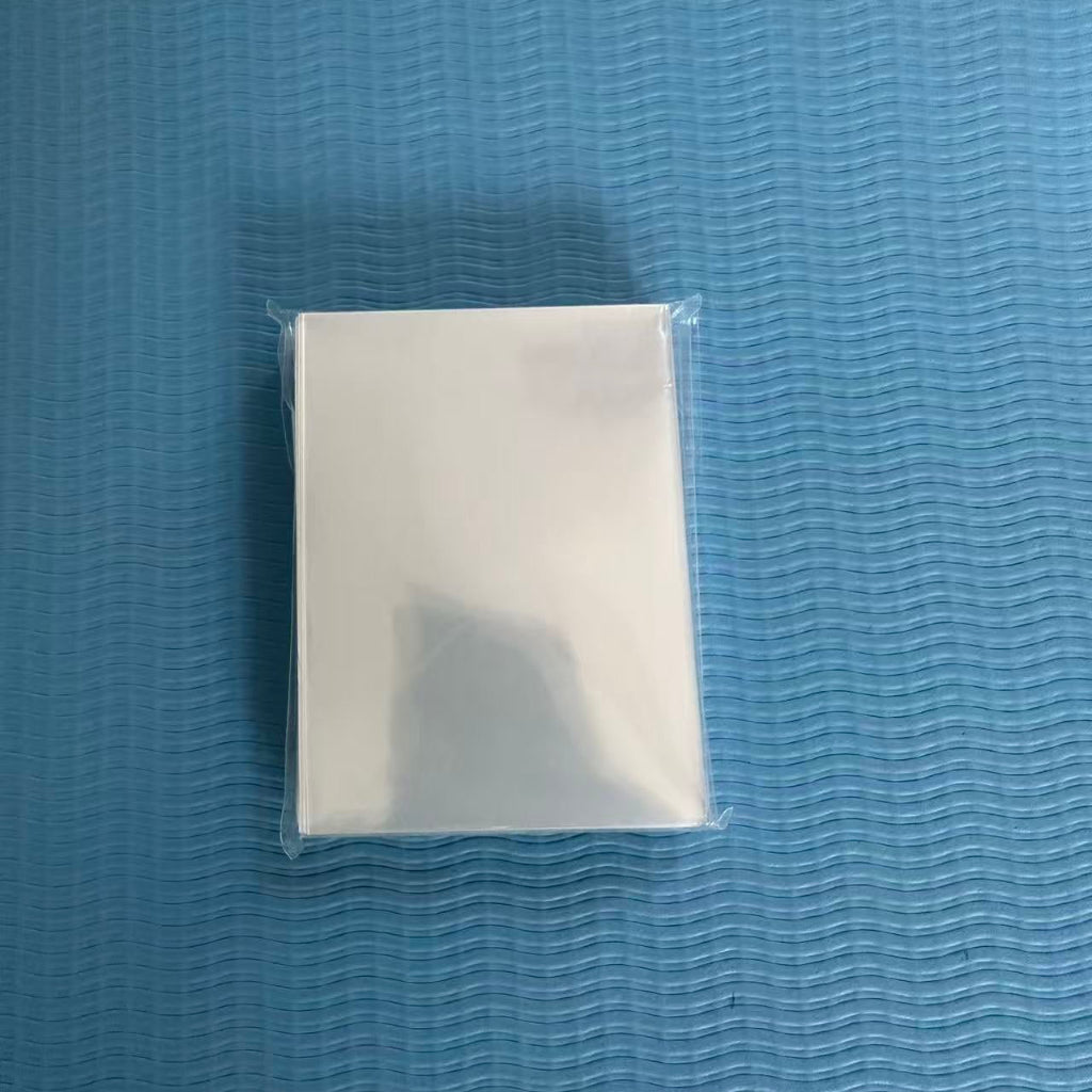 White Transparent Silk Card Sleeves – Standard Size 66×99mm | 100 Sleeves per Pack