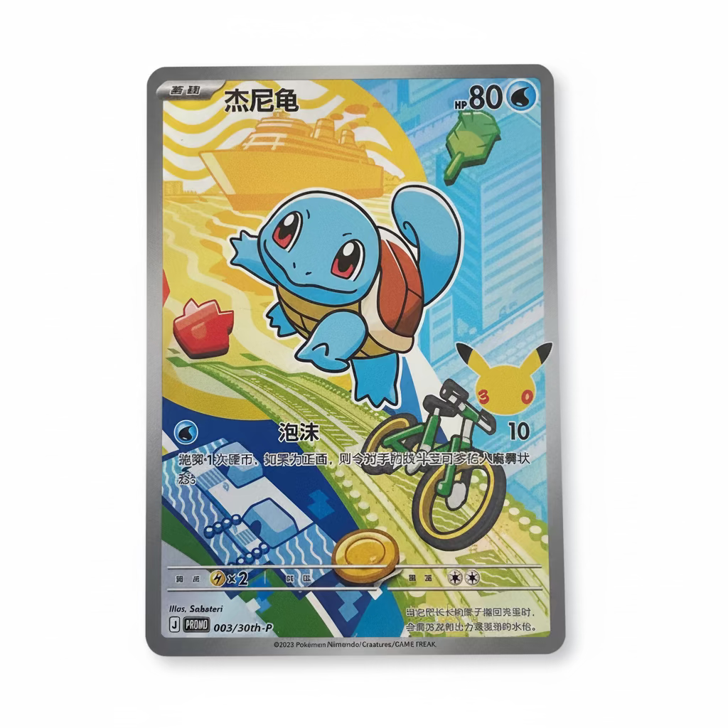 Pokémon TCG Simplified Chinese Squirtle Promo Card 003/30th-P