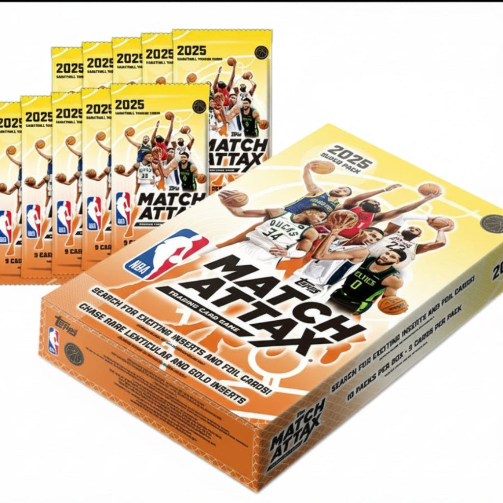 2025 Topps NBA Match Attax Full Box – 10 Packs